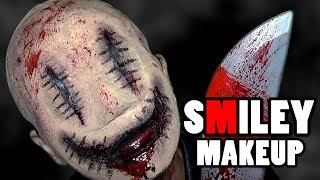 【ハロウィン2017②】閲覧注意ガチでスマイリーメイクしてみた【特殊メイク】Halloween SMILEY prosthetic Makeup [upl. by Munmro]