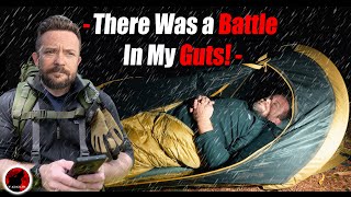 Rain Camping with a 2 Second Tent amp Military MRE  Solo Overnight Adventure [upl. by Akired]