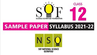 NSO Class 12  NSO PREVIOUS Year Class 12  Sample Paper NSO Class 12 sof nso class12 class12th [upl. by Aeneus]