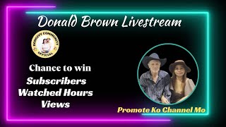 Donald Brown Livestream [upl. by Nnylcaj]