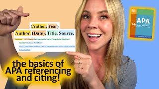 The Basics of Citing and Referencing in APA 7th Edition [upl. by Anomas864]