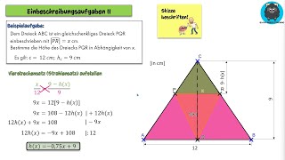 Einbeschreibungsaufgaben II  Abbildung durch zentrische Streckung 5 [upl. by Alpheus164]