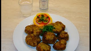 Fried Meatballs with Ouzo  Fried Meatballs  Recipe [upl. by Karolyn]