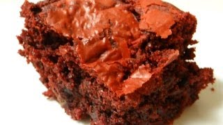 Red Velvet Fudge Brownies using a cake mix with CookingAndCrafting [upl. by Souvaine]