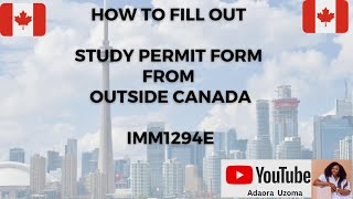 Sample ACTUAL CANADA Study Permit Application Letter – Personal Study PlanStatement of Purpose SOP [upl. by Merissa25]