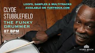 Clyde Stubblefield James Brown Drum Playalong  Funky Drum Loop  87bpm [upl. by Tabitha]