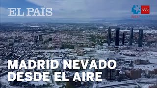 MADRID tras el paso de FILOMENA desde el aire [upl. by Yle]