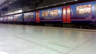 Class 319 Action in St Pancras low level [upl. by Neerual]