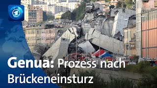 Genua Prozess um Brückeneinsturz mit 43 Toten beginnt [upl. by Reppiks677]