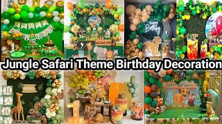 1st Birthday Decoration ideas  Jungle Safari Theme First Birthday Decoration Baby boy Jungle Safari [upl. by Airotel]