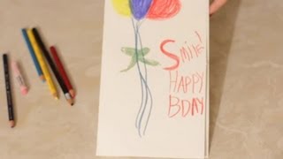 A Birthday Card Idea for a Big Poster Board  Cards amp Crafts [upl. by Aivax]