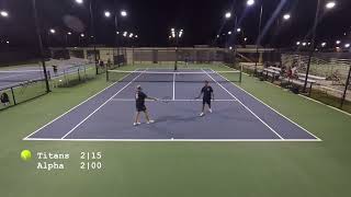 35 div  Nissan Titans vs Alpha Mavericks 10012024  Guam tennis [upl. by Adnahsar]