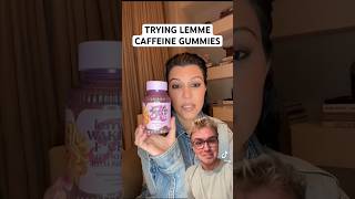 Trying Lemme Wake Up gummies for the first time kourtneykardashian lemme shorts [upl. by Bronny951]