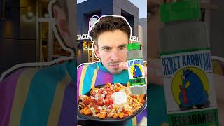 Taco Bell New Secret Aardvark Nacho Fries Review tacobell fastfood foodreview shorts [upl. by Basham]