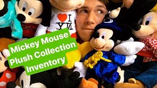 Mickey Mouse Disney Plush Collection Inventory [upl. by Jamill]