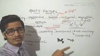 Major abiotic factors  Light and soiledaphic factor organisms and populations [upl. by Anahsar]