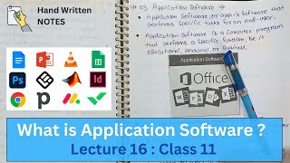 Lec 124  Application Software amp Types  Class 11 NCERT Computer System [upl. by Ecam306]