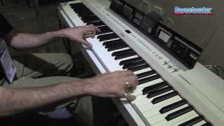 Yamaha P255 Digital Stage Piano Demo  Sweetwater at Winter NAMM 2014 [upl. by Chastity729]