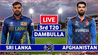 Sri Lanka vs Afghanistan 3rd T20I Live Scores  SL vs AFG 3rd T20I Live Scores amp Commentary [upl. by Oregolac]