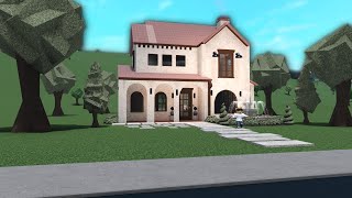 building a BLOXBURG MEDITERRANEAN HOUSE [upl. by Robinia522]