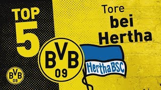 Top 5 Goals  Großkreutz Bicycle Kick und More  Hertha BSC  BVB [upl. by Cleaves]