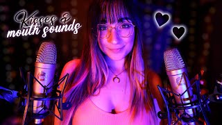 ASMR  Soft Kisses amp Mouth Sounds 💕 EartoEar [upl. by Idnarb745]