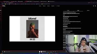 Blonde Frank Ocean album reaction [upl. by Ettenajna]