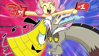 Fluttershy REACTS to BILL CYPHER VS DISCORD DEATH BATTLE  He lost 😭 [upl. by Egin]