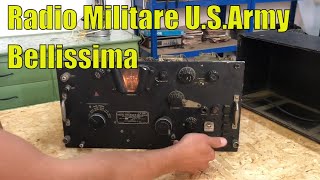 Radio ricevitore militare signal corps US Army seconda guerra mondiale onde corte [upl. by Otanod630]