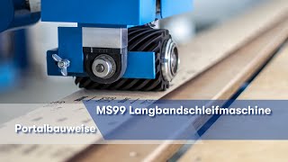 MS99150 Langbandschleifmaschine  KBM Maschinenbau GmbH Allendorf Eder [upl. by Mayyahk953]