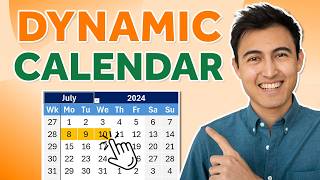 Make an Awesome Dynamic Calendar in Excel [upl. by Siari]