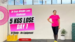 Full Body Strength Workout DAY1 30 दिन में 5 किलो FAST Weightloss at home​⁠ [upl. by Lala184]