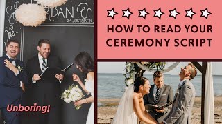 Officiate the Perfect Wedding Ceremony with This Script Like a Pro [upl. by Fedak]