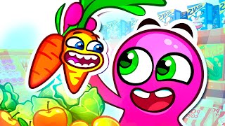 Baby Slime In Grocery Store Song 🍉🧁 We are shopping 🏪  Kids Song And Nursery Rhymes [upl. by Klinger714]