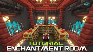 Minecraft ENCHANTING ROOM DESIGN  TUTORIAL EASY [upl. by Eiznyl]