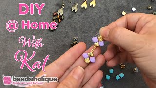 How to Make Earrings Using the Cymbal Earring Posts [upl. by Amiel]