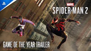 Marvel’s SpiderMan 2  Game of the Year Trailer I PS5 Games [upl. by Aekal]