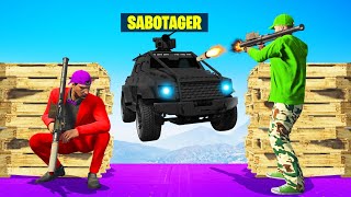 2 NOOBS vs Sabotager INSURGENT GTA 5 [upl. by Rumery42]