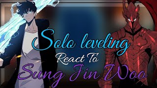 Solo Leveling react to Sung Jinwoo 🇬🇧🇺🇲🇧🇷🇷🇺  Solo Leveling [upl. by Tirrell]