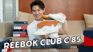 รีวิว Reebok Club C 85 ครบทุกสี ทุกแบบ [upl. by Neelyar]