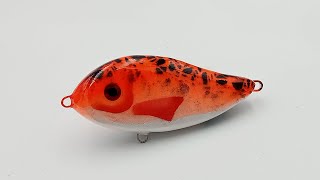 Slider 12cm okoń WaterWolf underwater fishing lures szczupak troling ROBFISH handmade [upl. by Arnaldo]