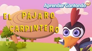 El pajaro carpintero  Canciones Infantiles de Aprender Cantando [upl. by Adnavoj]