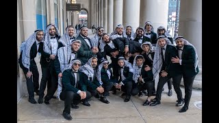 Rami Natour And Groomsmen Wearing the Kufiyah at His Palestinian Wedding [upl. by Holtz]