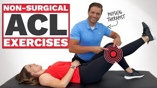 Home Exercises To Rehab An ACL Injury NON Surgical [upl. by Hildie]