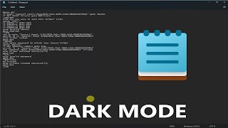 How To Enable Dark Mode In Notepad [upl. by Lissi]