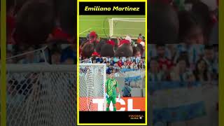 Emiliano Martinez Celebration in Front of Chile Fans emilianomartinez emimartinez [upl. by Jaquiss]