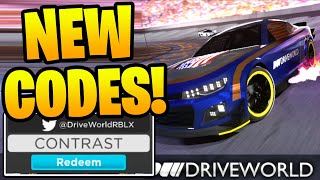 NEW ALL WORKING CODES FOR Drive World IN SEPTEMBER 2023 ROBLOX Drive World CODES [upl. by Ysdnyl]