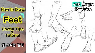 How to draw Feet  Useful tips amp Tutorial [upl. by Nayek200]