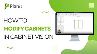 How to Modify Cabinets in Cabinet Vision Beginner [upl. by Etnwahs]