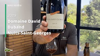 Wine Review Domaine David Duband NuitsSaintGeorges 2019 [upl. by Ecyaj]